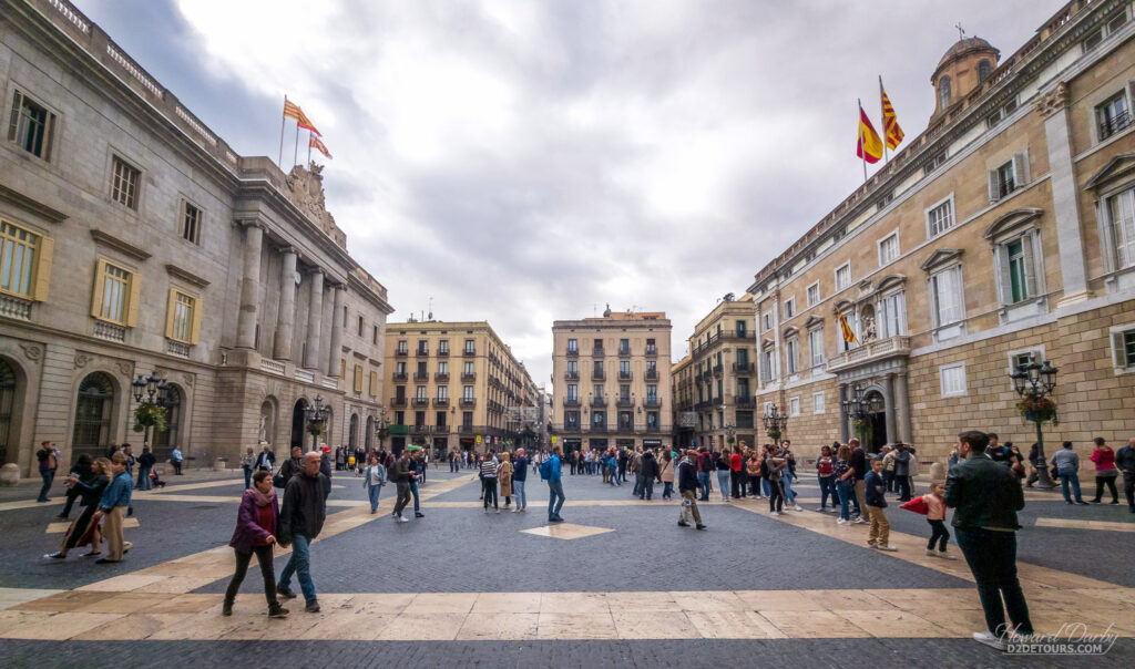 Plaça de Sant Jaume in Barcelona's Gothic Quarter