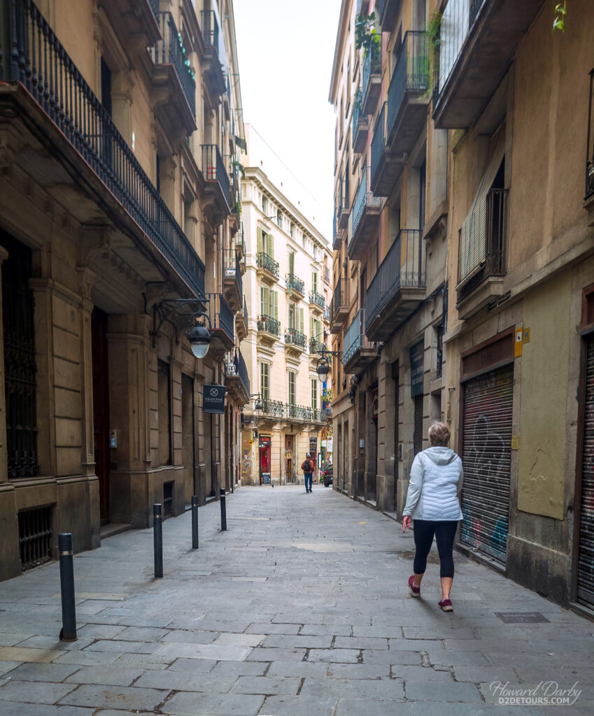Exploring the backstreets of Barcelona