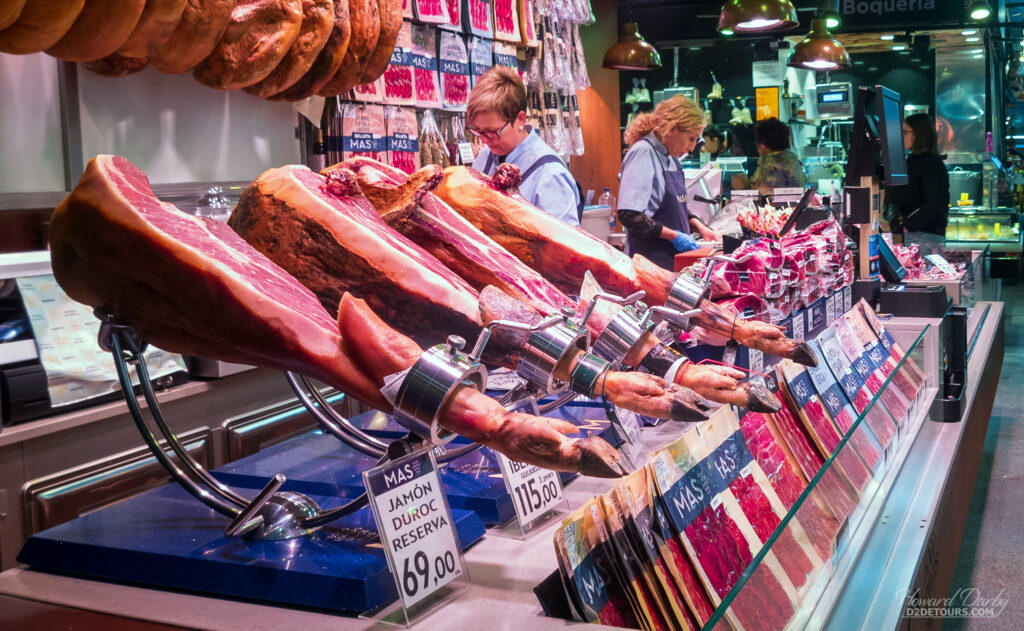 Shop at Mercado de La Boqueria in Barcelona