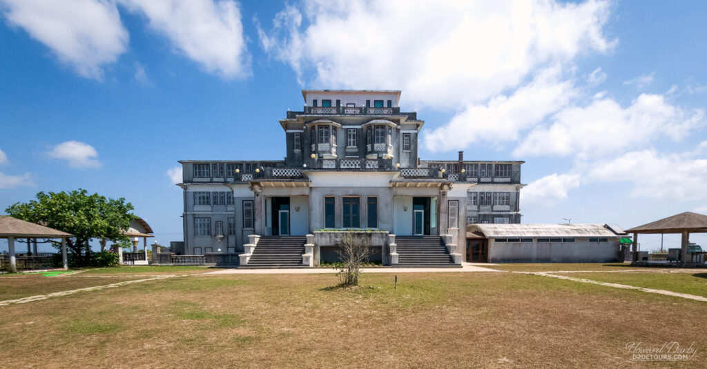 Le Bokor Palace, a seemingly abandoned French hotel on Bokor Hill