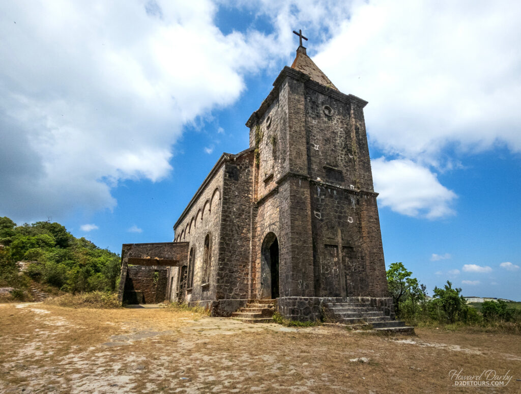 Abandoned church atop Bokhor Hill