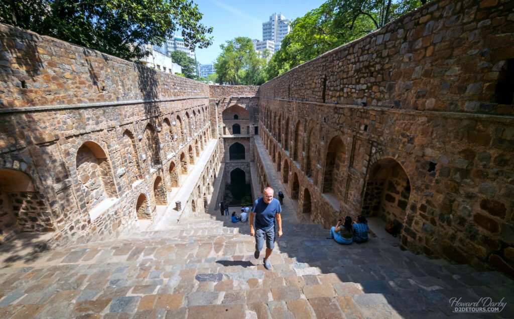 The Agrasen Ki Baoli step well, which was used as a water management system for hundreds of years
