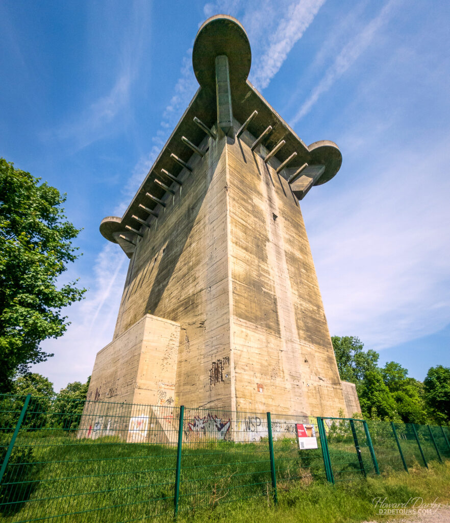 Flak Tower in Augarten public park