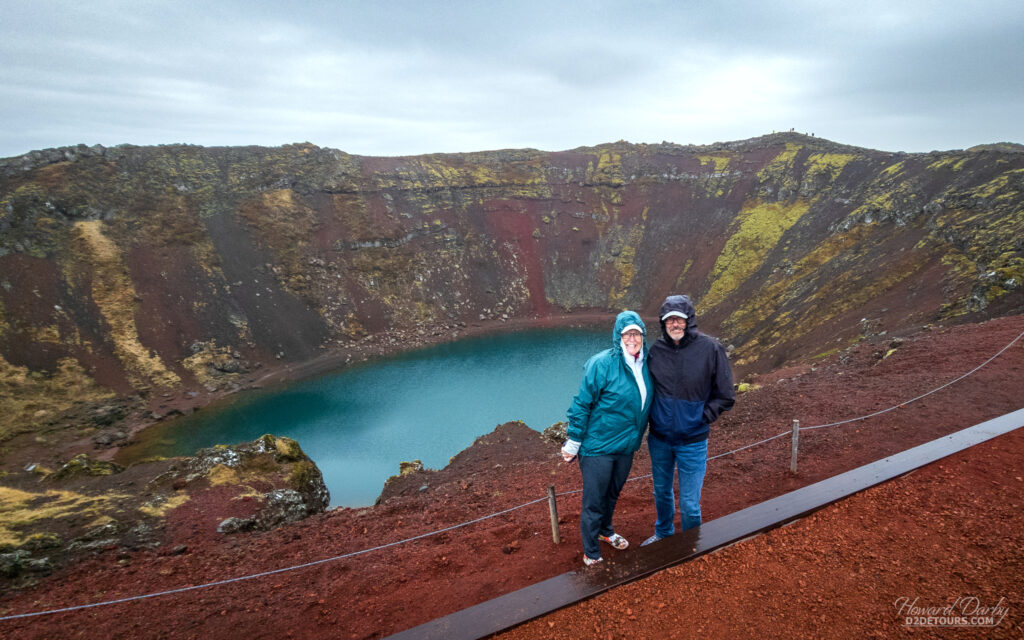 Kerið crater, a volcanic lake formed 6,500 years ago