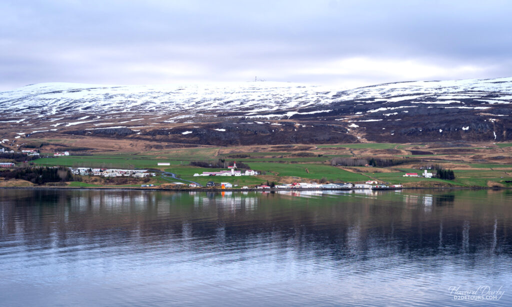 A coastal village in northern Iceland