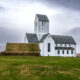 Þorláksbúð is the camp of Saint Þorlák, including a turf house and Skálholt Cathedral