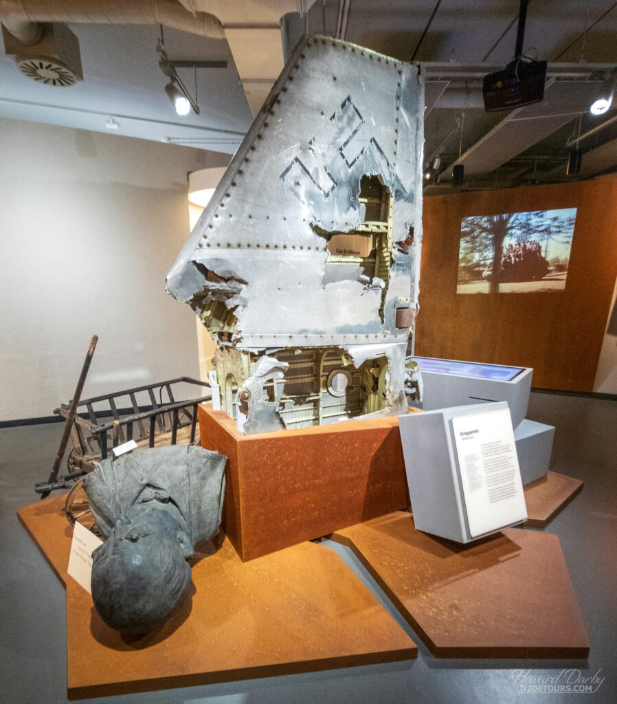 Artifacts from WWII at The Forum of Contemporary History in Leipzig that details the lives of residents in East Germany under Soviet control