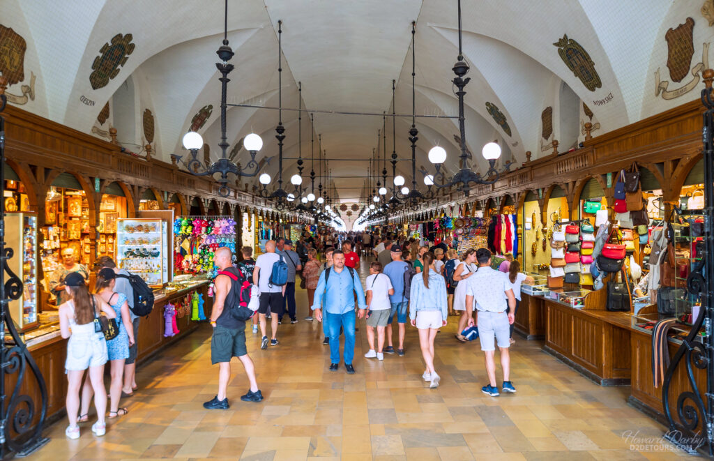 The Cloth Hall market in the middle of the Kraków town square