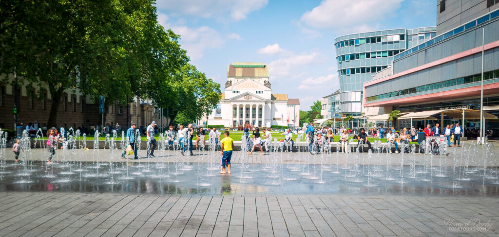 A plaza in Duisburg