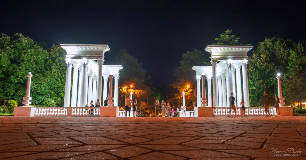 The Collonades - a new structure along the waterfront inspired by Batumi's Roman history