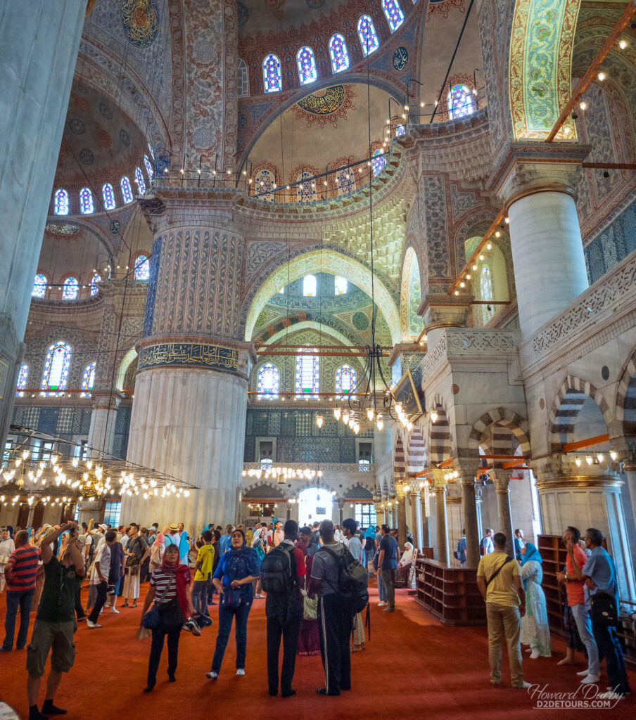 Interior of the Blue Mosque