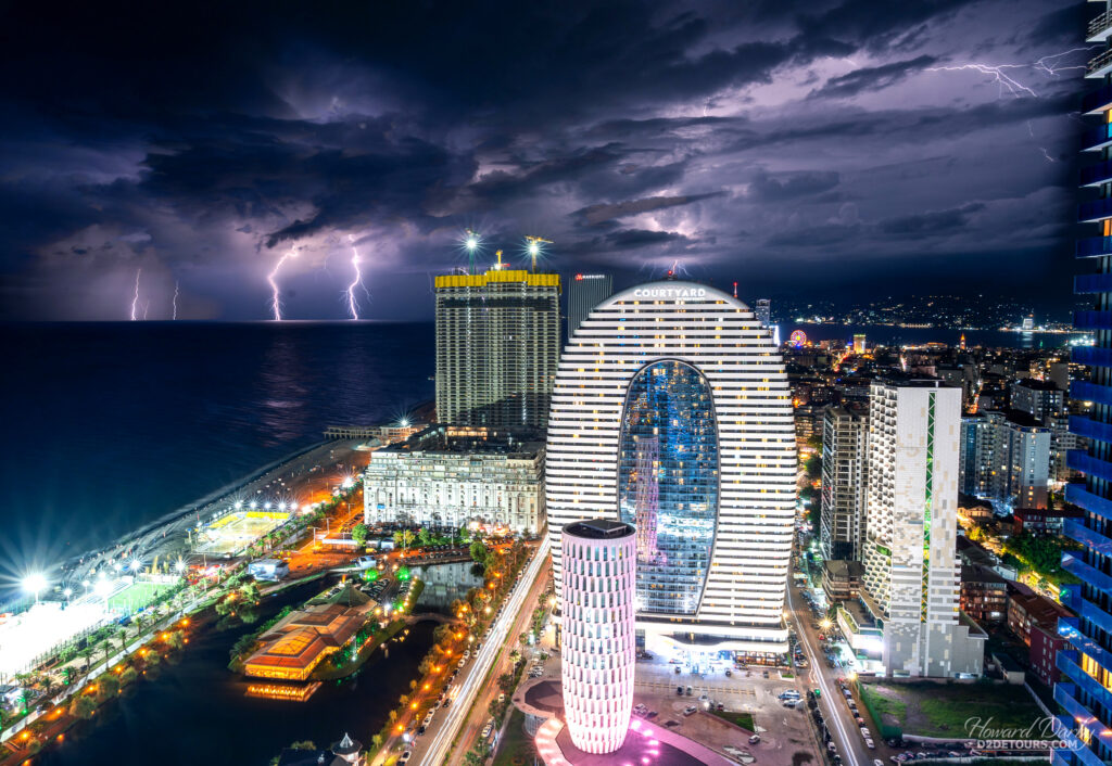 Lightning in Batumi Georgia