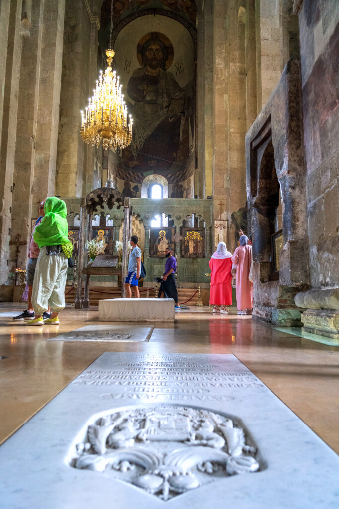 Inside Svetitskhoveli Cathedral