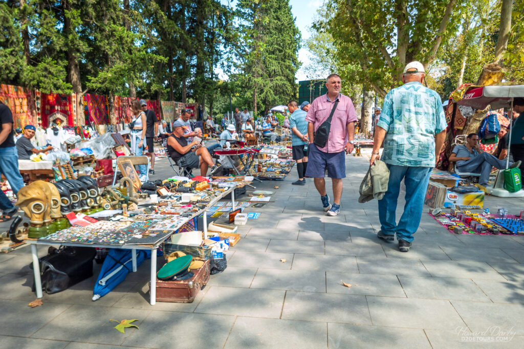 Some of the many vendors at the Dry Bridge Market