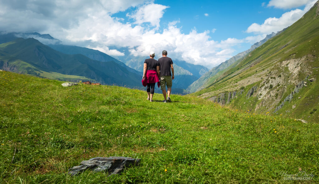 The mountains around Stepantsminda are an amazing area for alpine hiking