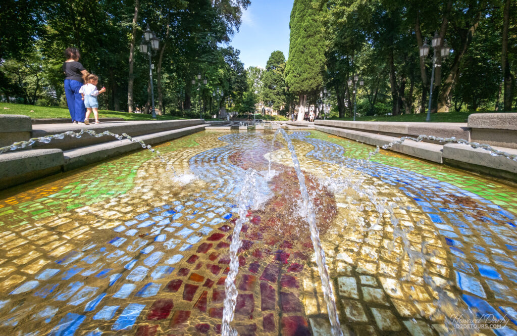 A park in downtown Tbilisi