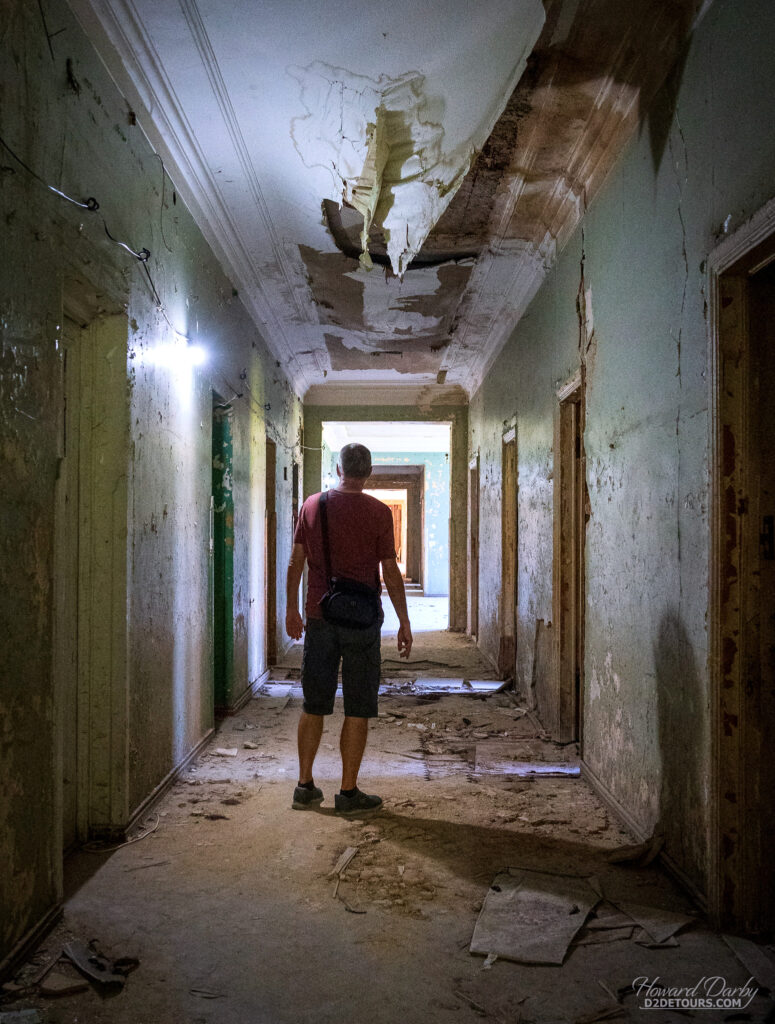 Howard exploring the abandoned Imereti Sanatorium