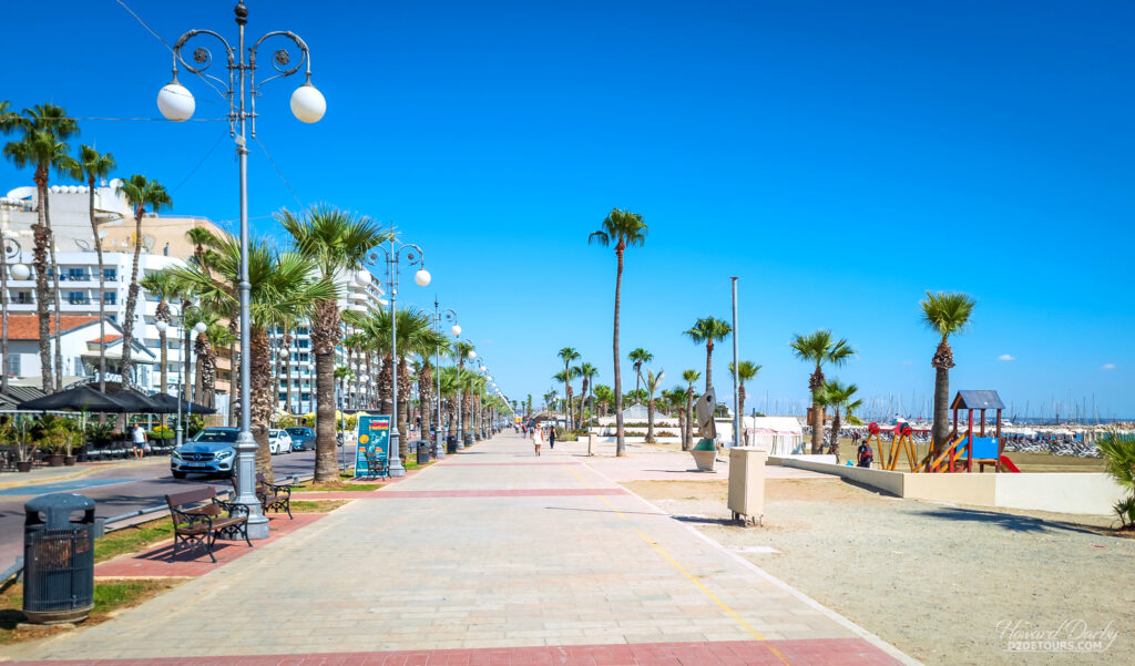 Finikoudes promenade in Larnaca