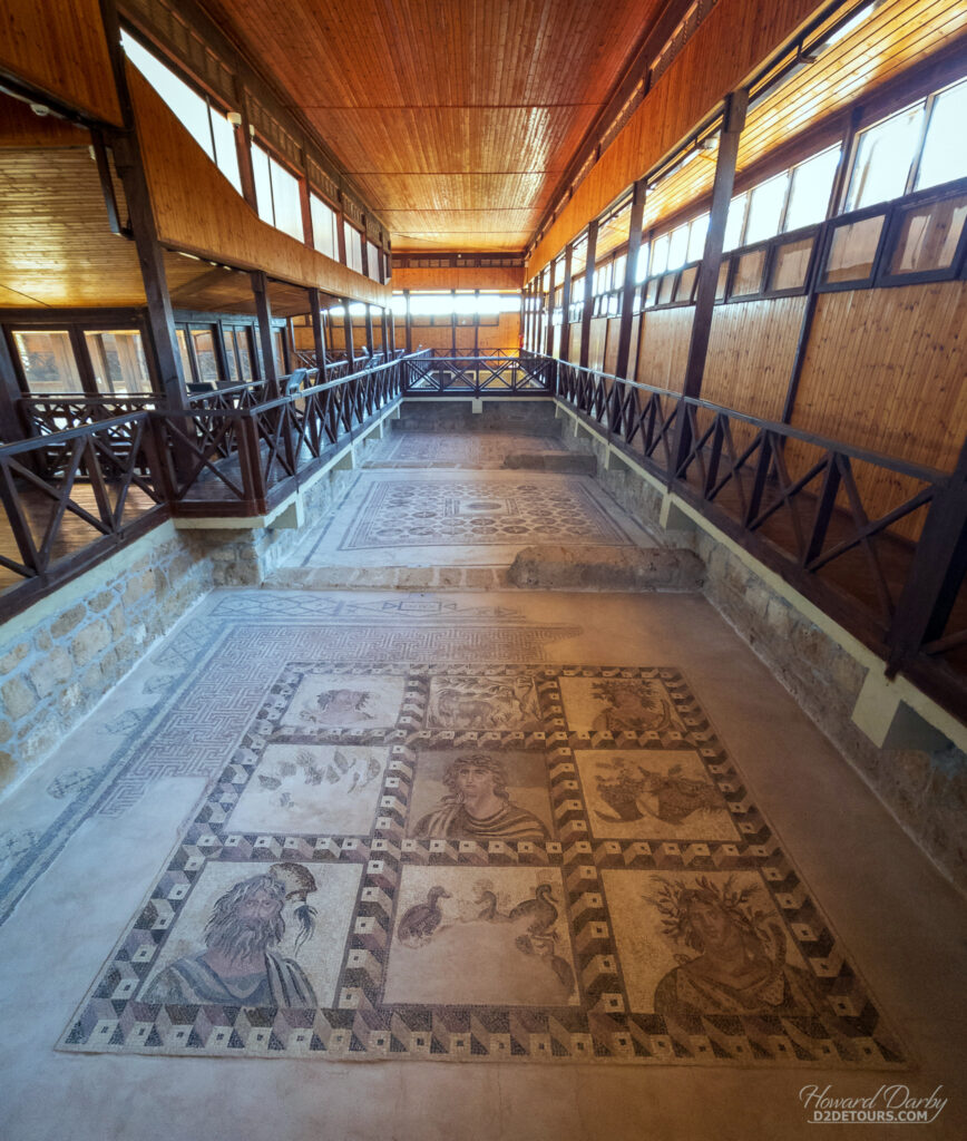 Mosaics at the Paphos Archaeological Park in Paphos