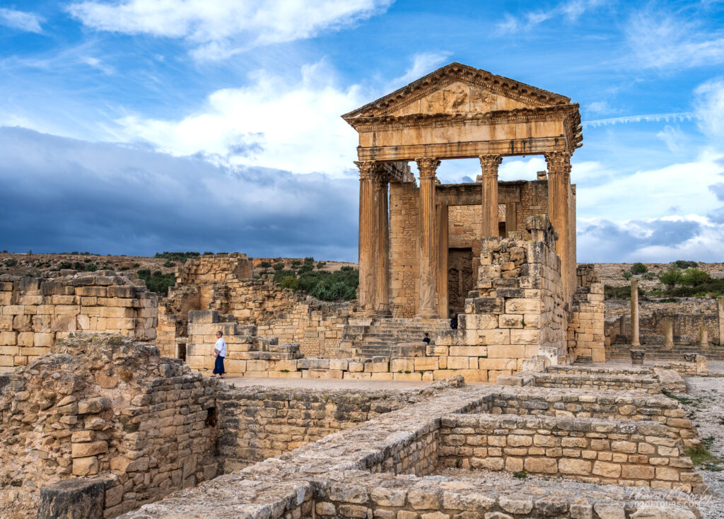 Walking through Dougga