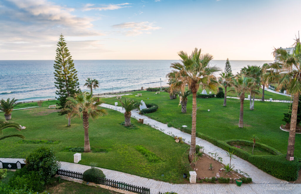 The view from our Airbnb in Hammamet