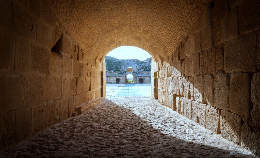 Entering the Roman Amphitheatre of Uthina