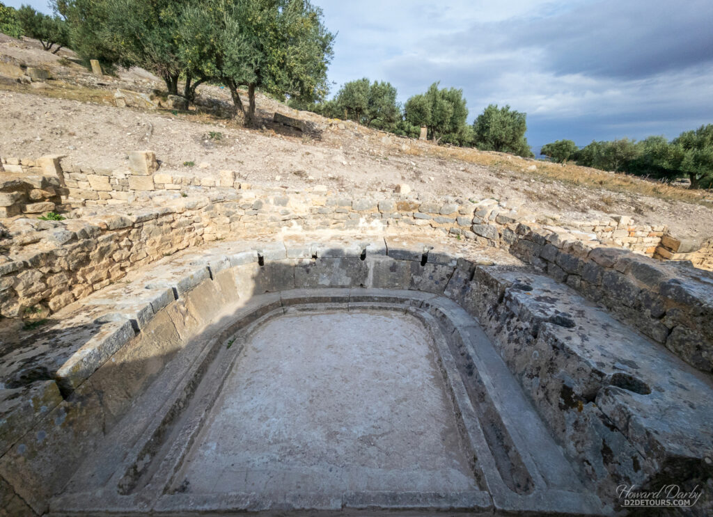 A public latrine in Dougga