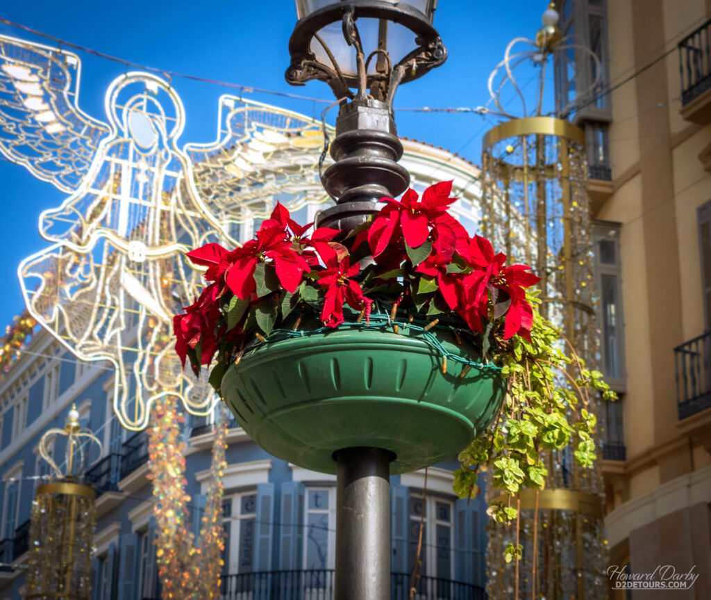 Christmas decorations in Malaga