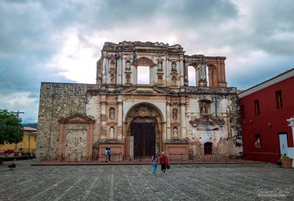 One of the many ruined churches in Antigua