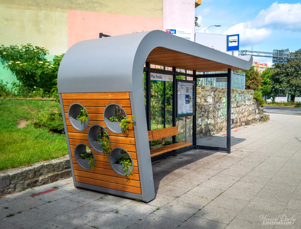Interesting bus stops in Szczecin