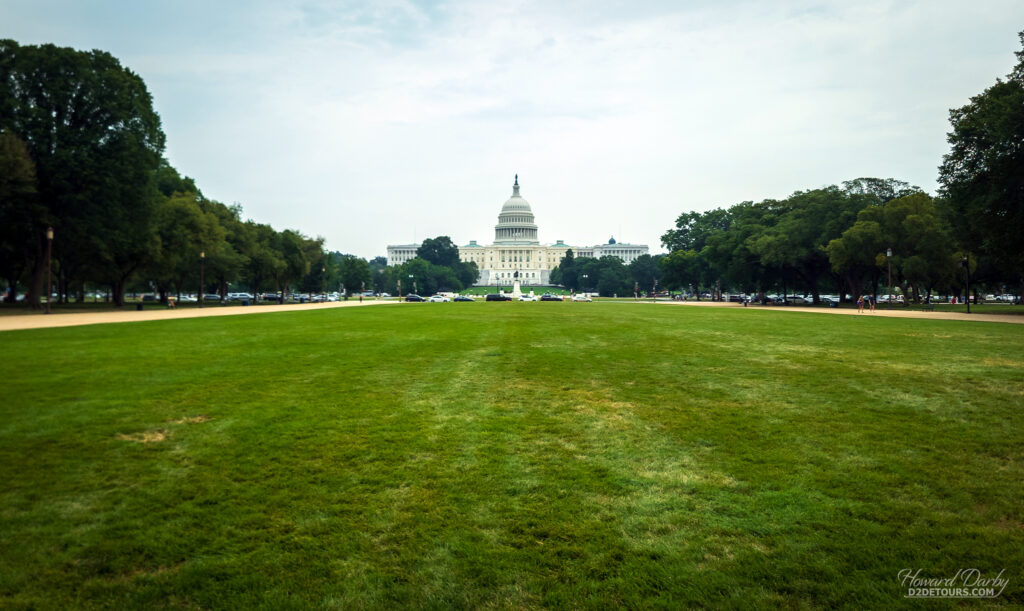 Looking down the National Mall towards the Capitol
